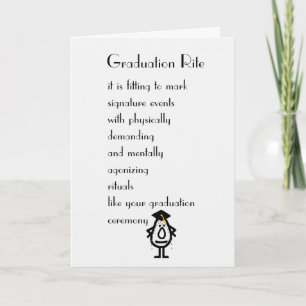 Graduation Rite Card