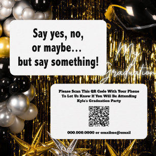 Graduation RSVP QR Code Response Card