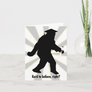 Graduation Sasquatch Card