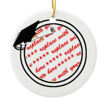 Graduation School Colors Black & Gold Frame