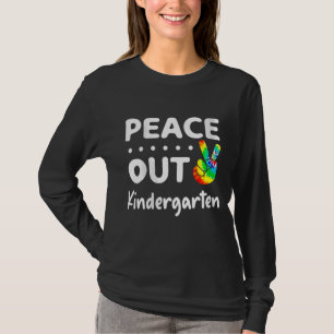 Graduation School Peace Sign Hand Out Kindergarten T-Shirt