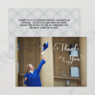 Graduation Script - 3x5 Thank You Invitation