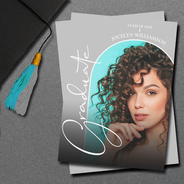 Graduation Script Arch Photo Invitation (Creator Uploaded)