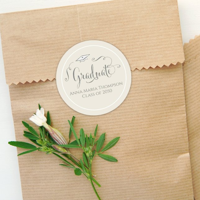 Graduation Script Party Favor Label (Creator Uploaded)