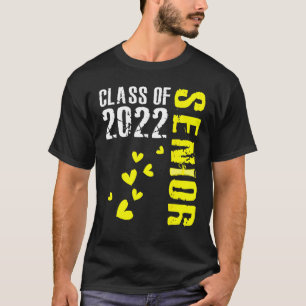 Graduation Senior Class Of 2022 Heart 22 Graduate T-Shirt
