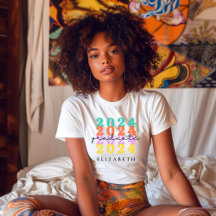 Graduation Senior Class Trendy Custom Grad Name