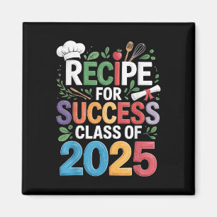 Graduation Senior Cooking Lover Recipe Success Cl Magnet