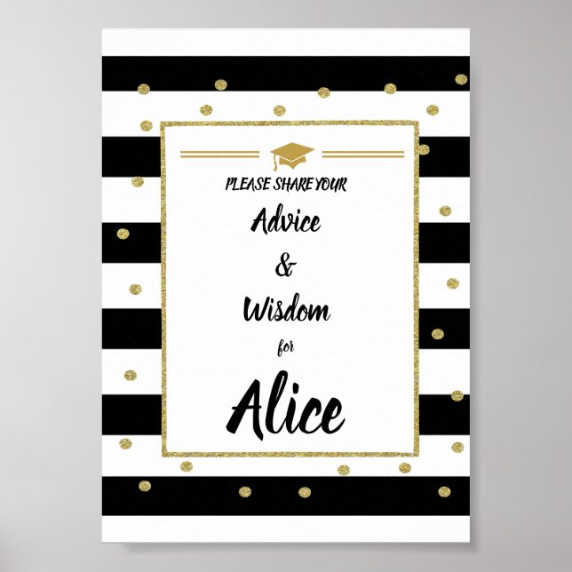 GRADUATion sign Advice and wisdom (Front)