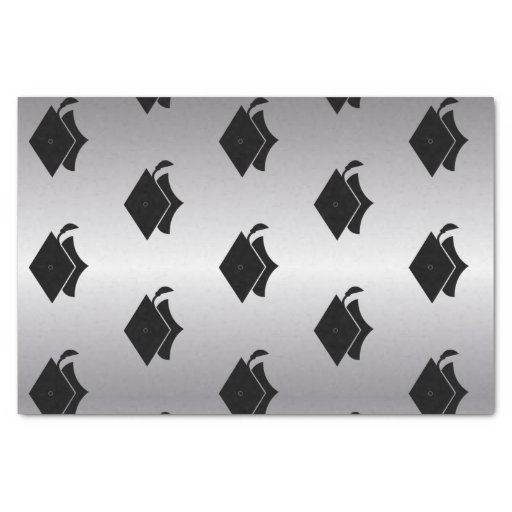 Image of Graduation Silver Tissue Paper