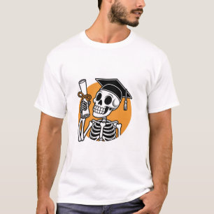 Graduation Skull, Embrace the Future with Power T-Shirt