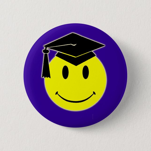 Graduation Smile Button (Front)