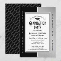 GRADUATION Soli Deo Gloria Black Silver Grey