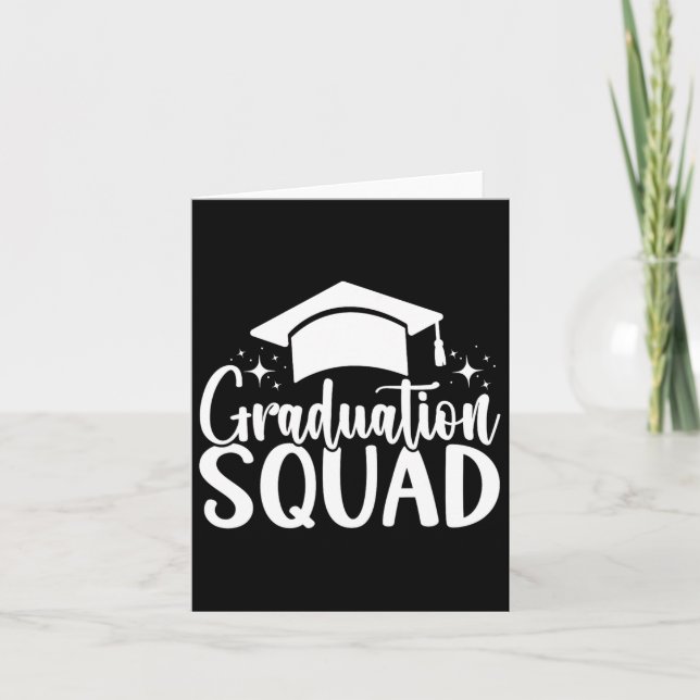 Graduation Squad Cl Of 2025 Graduation  Card (Front)
