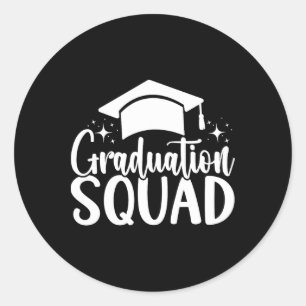 Graduation Squad Cl Of 2025 Graduation  Classic Round Sticker