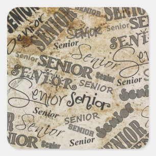 graduation square sticker