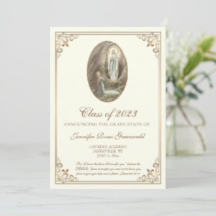 Graduation St. Bernadette & Lady of Lourdes Invitation