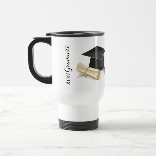 Graduation stainless Steele Mug (Left)