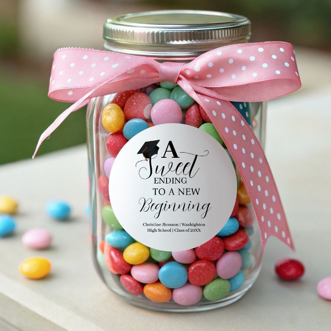 Graduation sticker sweet ending to a new beginning (Creator Uploaded)