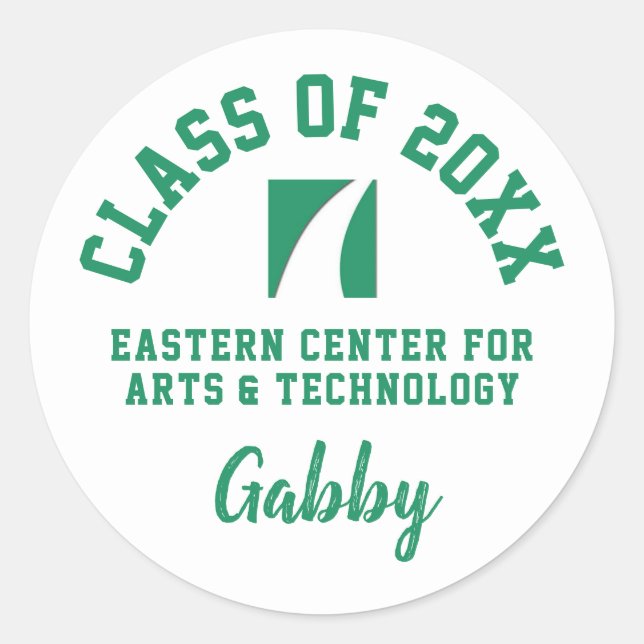 Graduation Stickers Eastern Centre For Arts & Tech (Front)