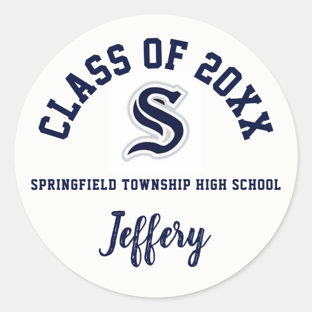 Graduation Stickers Springfield High School (Front)