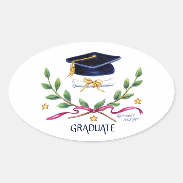 Graduation Stickers Victory Emblem (Front)