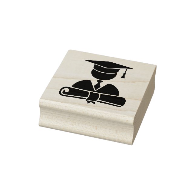 Graduation Student Rubber Stamp (Stamp)