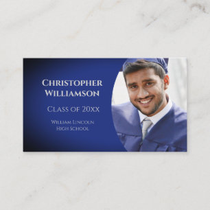 Graduation Student School Networking Photo Business Card