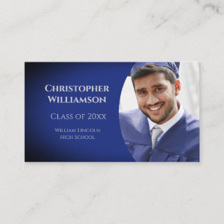 Graduation Student School Networking Photo Business Card