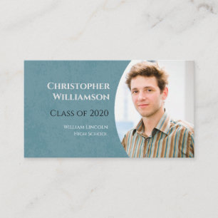 Graduation Student School Networking Photo Business Card