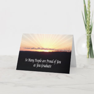Graduation sunrise card