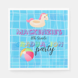 Graduation Swim Party Napkin