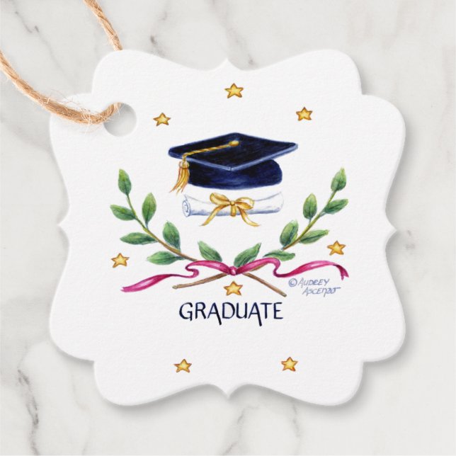 Graduation Tags Victory Emblem (Front)