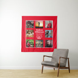 Graduation Tapestry 8 Photo Collage Class Of Year