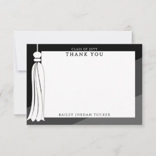 Graduation Tassel Black Ombre Thank You