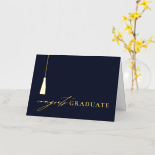 Graduation Tassel Foil Greeting Card