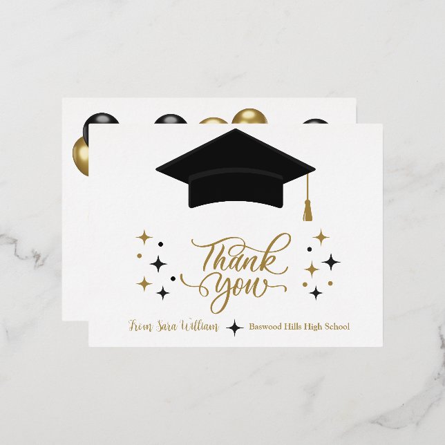 Graduation Thank you card (Front/Back)