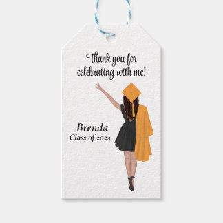 Graduation Thank You Favour Gift Tags Modern