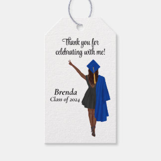 Graduation Thank You Favour Gift Tags Modern