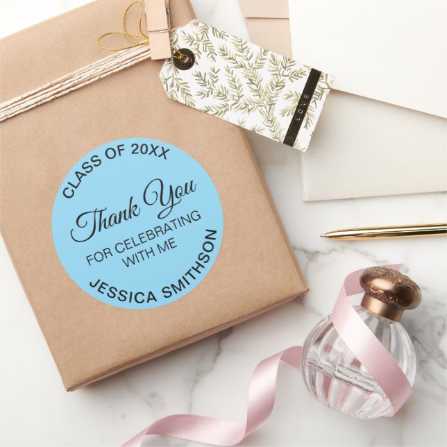 Graduation Thank You Label GR-001 (Gifting)