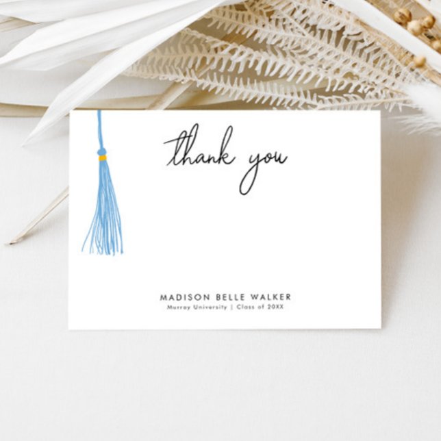 Graduation Thank You Light Blue Tassel (Creator Uploaded)