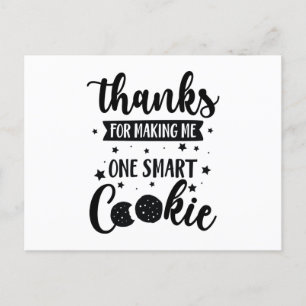 Graduation Thank You Teacher Appreciation Cookie Postcard