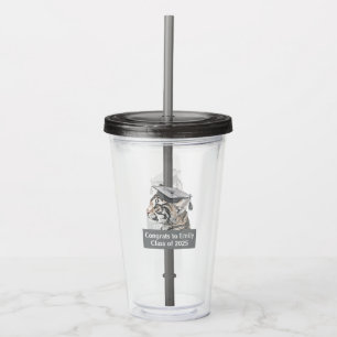 Graduation Theme Personalised Acrylic Tumbler