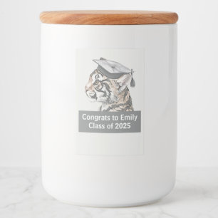 Graduation Themed Food Label