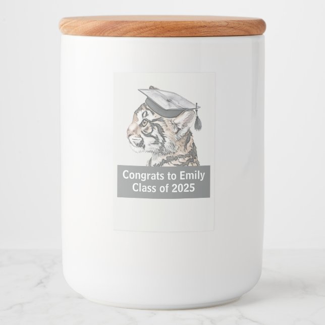 Graduation Themed Food Label (Front)