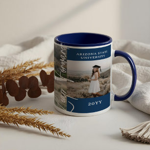 Graduation Then & Now Grad Photo Collage Keepsake Mug