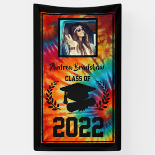 Graduation Tie Dye Banner