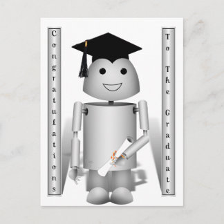 Graduation Time for Robo-x9! Postcard