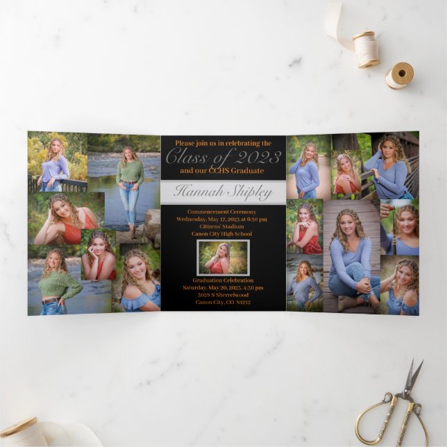 Graduation Trifold Invitation Announcement (Inside)