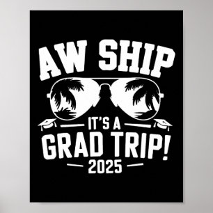 Graduation Trip Cruise 2025 Ship Senior Matching C Poster