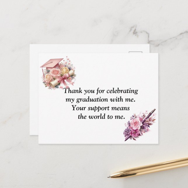  Graduation- Universal Design for all ages Postcard (Front/Back In Situ)